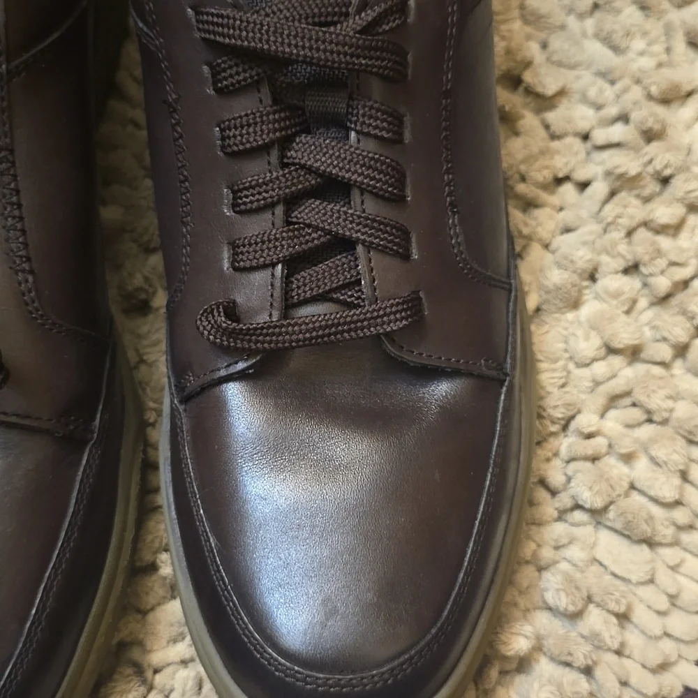 New Rockport Men's‎ Size 11 Bronson Lace To Toe Brown Oxford Slip On Shoe